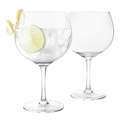 Final Touch Gin Glasses  Set of 2 LeadFree Crystal  DuraShield Titanium Reinforced  Handcrafted (LFG2222)