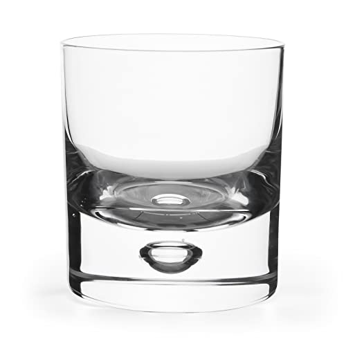 Crystal Whiskey GlassOld Fashioned Wine Glass with Suspended Air Bubble for WhiskeyJuiceWater or Coffeeetc