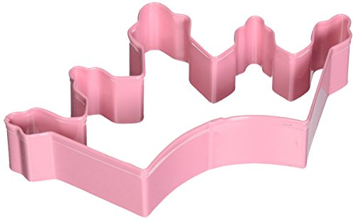 Princess OTBP Pink crown Cookie Cutter 475 Inch Tin Plated Steel Cookie Cutters  Pink crown Cookie Mold