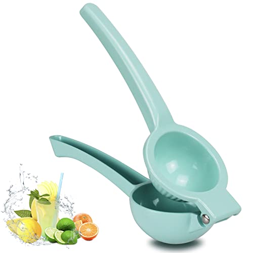Juicer Hand Press aKosco Lemon Lime Squeezer Manual Aluminum Citrus Juicer Metal Heavy Duty Max Extraction for Small Fruits Orange