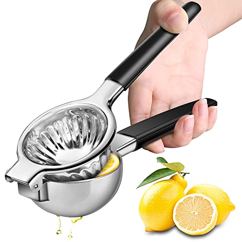 Lemon Squeezer Stainless Steel Manual Lime Squeezer Vakoo AntiCorrosion Lemon Juicer Citrus Squeezer with NonSlip Grip Effortless Hand Juicer Perfect for Juicing Oranges Lemons  Limes