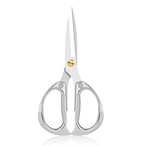 Kitchen Scissors Heavy Duty Sharp Kitchen Shears Multipurpose Heavy Duty Stainless Steel Meat Cutting Scissors Kitchen Accessories Food Scissors for Office Home School Camping BBQ (Silver)