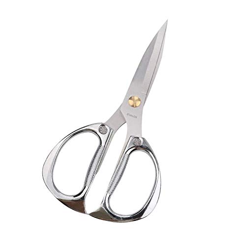 Multipurpose Kitchen Shears Scissors Heavy Duty Stainless Steel Scissors with Strong Straight Edge Snips (Silver)