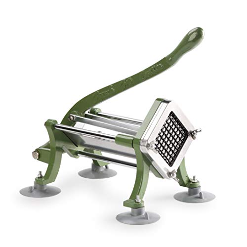 New Star Foodservice 42306 Commercial Grade French Fry Cutter with Suction Feet 38 Green