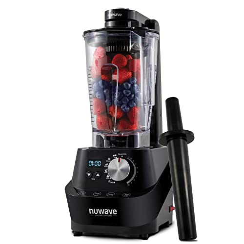 NuWave Moxie Pro HighPerformance NSFCertified Digital Blender 25 HP motor lasercut stainless steel blades 10 Speeds 6 preprogrammed settings