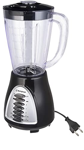 Westinghouse 220 Volts Blender WKBE1008BA 15L 10 Speed  Pulse Rotation  Stainless Steel Blade With Glass Jar 220240 Volts (Not For USE IN USA)