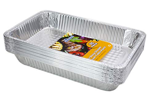 Large Aluminum Pans (15 Pack) Made in USA Full Size Deep Foil Disposable Durable Large Steam Table Pans for Baking Serving Chafing Trays for Caterers Bakeware 21 x 13 x 3