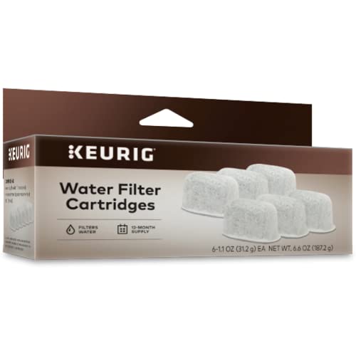 Keurig Water Filter Refill Cartridges Replacement Water Filter Cartridges Compatible with 20 KCup Pod Coffee Makers 6 Count (Packaging May Vary)