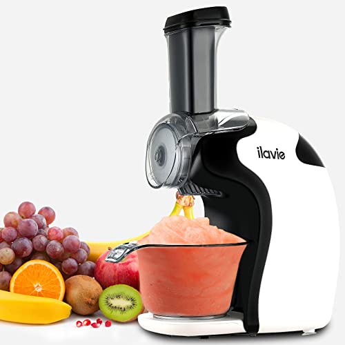 ILAVIE Frozen Fruit Ice Cream Maker Automatic DIY Healthy Soft Serve Sherbet Smoothie Frozen Yogurt Maker Machine BPA Free No Additives and Artificial Colors for Home and Kids