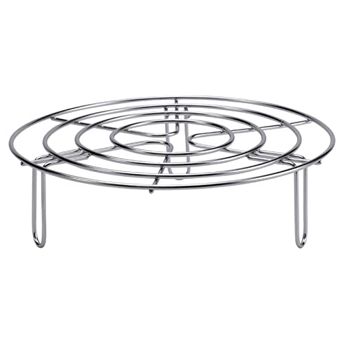 Round Cooling Cooking Racks Stainless Steel Steamer Rack Kitchen Cooking ToolBaking Rack for Round Cake Pansfor Canning Air Fryer P ressure Cooker(size195cm)