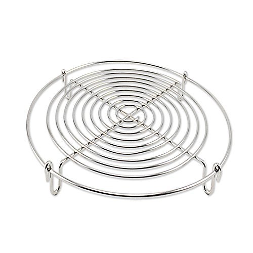 Round Steamer Rack and Cooling RackWire Steamer Kettle Rack Holder Fit For All Pots Pans UpStainless Steel For Cooking 5Inches (1)