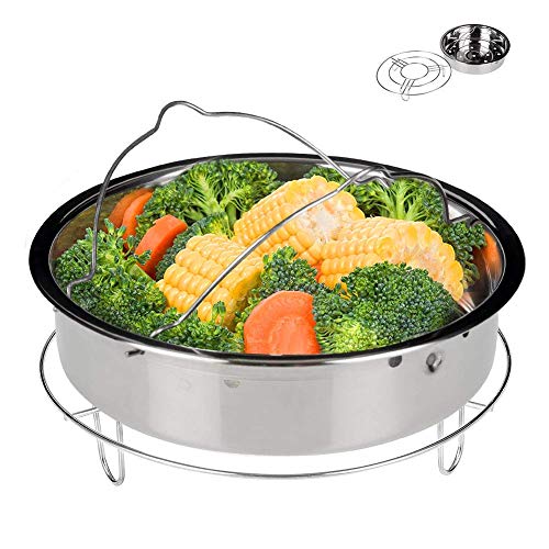 Secura Stainless Steel 6quart Electric Pressure Cooker Steam Rack Steamer Basket Insert Set