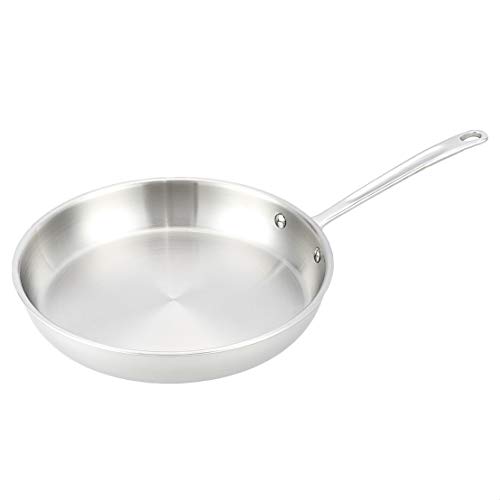 AmazonCommercial TriPly Stainless Steel Fry Pan 12 Inch