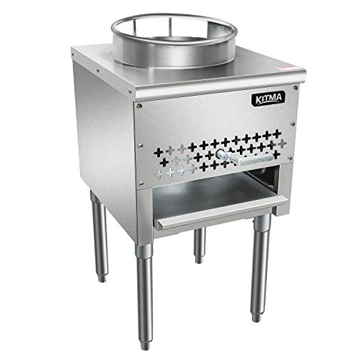 Kitma 13 Gas Wok Range  Commercial Liquid Propane Cooking Range  Restaurant Equipment 95000 BTU