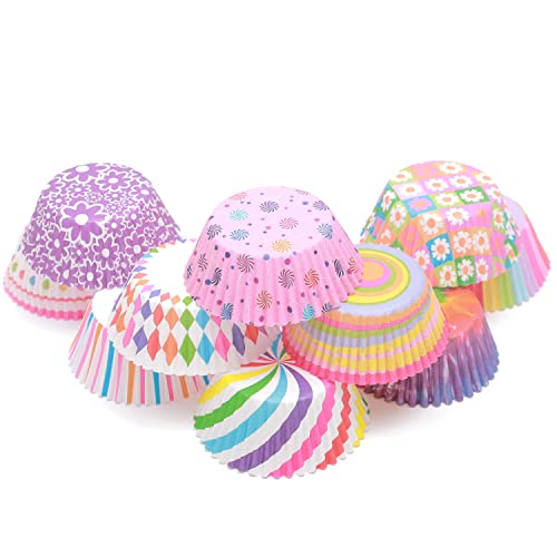 Cupcake Liners Muffin Cups 500 Count 10 Different Color No Smell Food Grade Baking Cups Paper