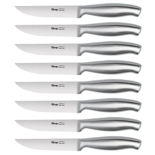 Steak Knife Set of 8 Steak Knives Serrated Stainless Steel Steak Knife with Hollow Handles Kitchen Steak Knife with Gift Box