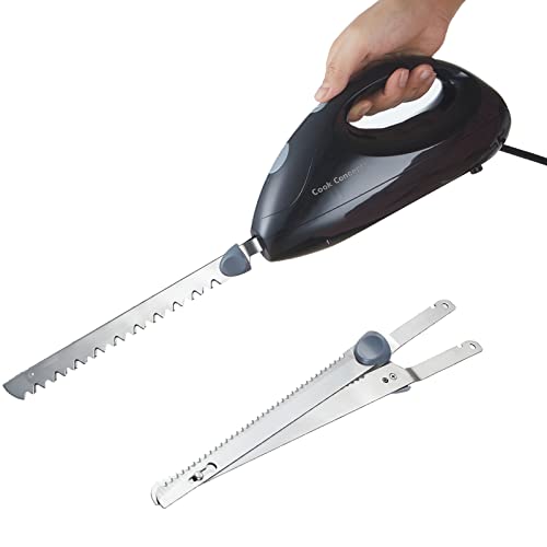 Electric Knife with Stainless Steel Serrated Blades for Carving Meats Poultry Bread Crafting Foam