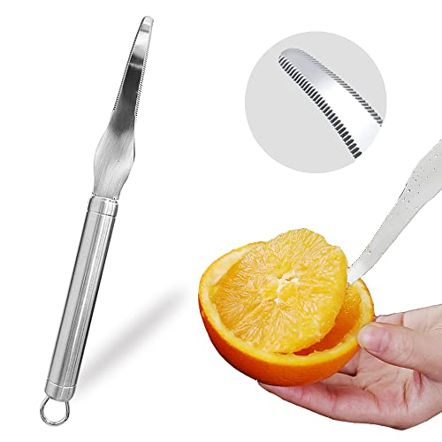 Grapefruit Knife Stainless Steel Slicer Cutter Peeler Remover Opener Humanized Design Handle Fruit Tools Kitchen Gadget Double Serrated Blade