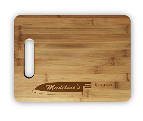 Custom Personalized Laser Engraved Bamboo Cutting Board  Wedding Housewarming Anniversary Birthday Holiday Gift For Him For Her For Boys For Girls For Husband For Wife For Them For Couple