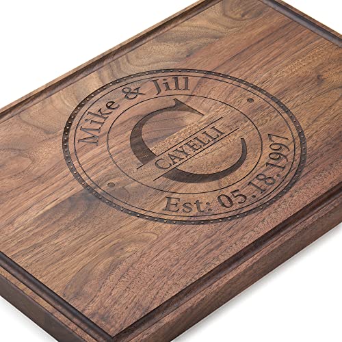 Personalized Cutting Board  Custom Cutting Boards Wedding Gifts for Couples Anniversary Housewarming Gift  Engraved Handmade USA Customizable Wooden Kitchen Decor Gift for New Homeowners