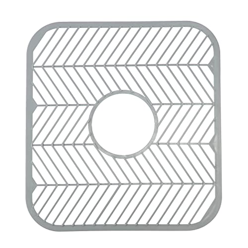 Kitchen Details Grid Protects Dishware Plastic Sink Mat 12x 11x 04 Assorted White or Grey