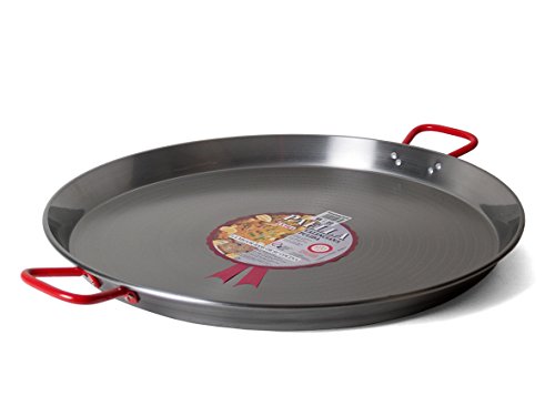 Garcima 24Inch Carbon Steel Paella Pan 60cm