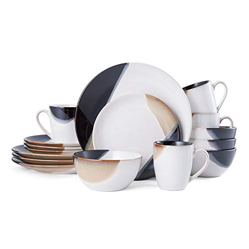 Gourmet Basics by Mikasa Caden 16Piece Dinnerware Set Service for 4  Assorted