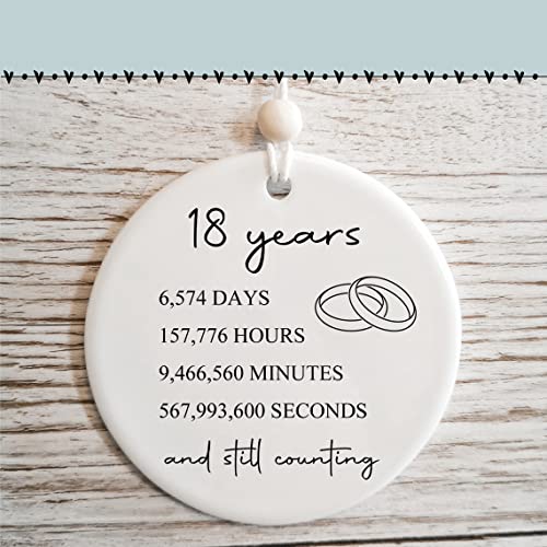 18 Year Anniversary Gifts for Couple 18th Wedding Anniversary Gifts for Wife or Husband Porcelain Anniversary Marriage Presents for Her or Him
