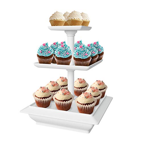 Chef Buddy 3Tier Cupcake Dessert Stand White