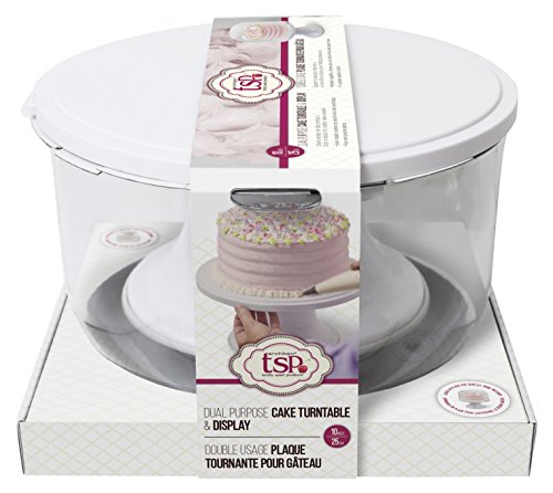 TSP by Architec Cake Decorating Turntable  Display 3 tools in 1 Cake Stand Decorate Serve  Store