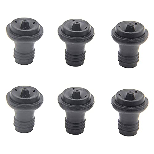 Wine Saver Vacuum Stoppers Pack of 6 Rubber Wine Stoppers for Wine Saver Vacuum Pump Preserver Bottle Rubber Corks to Preserve Wine Flavor Best Wine Air Vacuum Stoppers to Keep Wine Fresh