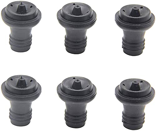 Wine Saver Vacuum Stoppers Set of 6 Rubber Wine Stoppers for Wine Saver Vacuum Pump Preserver Bottle Rubber Corks To Preserve Wine Flavor Best Wine Air Vacuum Stoppers To Keep Wine Fresh
