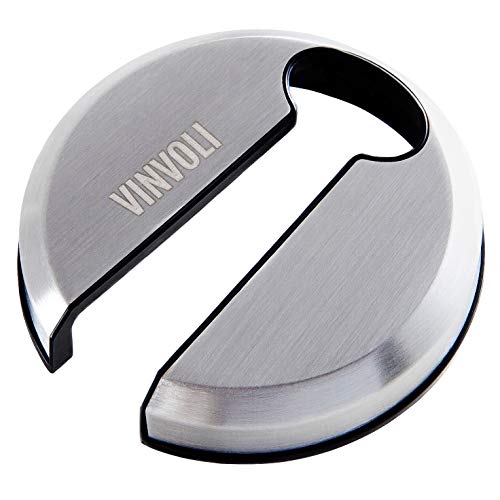 VINVOLI Wine Foil Cutter  Luxury Stainless Steel Wine Foil Cutter Tool  Foil Cutter for Wine Bottles  Wine Cutter Foil Opener Neck Label Remover  Wine Top Seal Cutter  Wine Bottle Foil Cutter