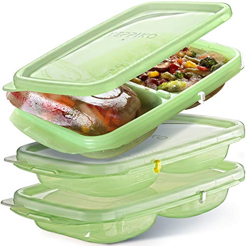Freezer Food Trays Cubes  Stock Storage Freeze Cup Cubes with Leakproof Lids 6 piece (3 Trays  3 Lids)  Freezer Portion Containers  Soup Meal Ice Cube Portion Trays with Cube Lids