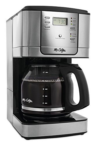 Mr Coffee 12Cup Programmable Coffee Maker Stainless Steel