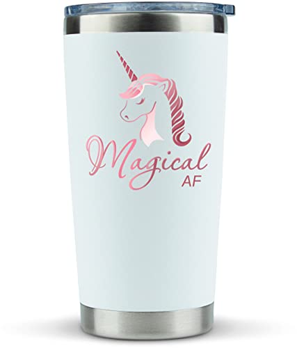 Unicorn Gifts for Women  Travel Coffee MugTumbler with Lid 20oz  Funny Gift for Unicorn Lovers Adults Cute Mugs
