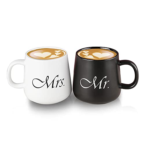 Mr and Mrs Coffee Mugs SetCouple GiftsWedding Presents for Bridal ShowerEngagement Gifts for Couples Newlyweds Gifts