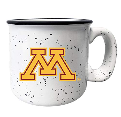 Minnesota Gophers Speckled Ceramic Camper Coffee Mug White (White) 16 oz