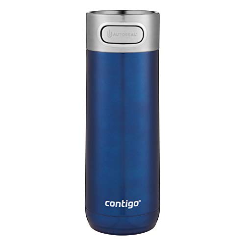 Contigo Luxe AUTOSEAL VacuumInsulated Travel Mug  SpillProof Coffee Mug with Stainless Steel THERMALOCK DoubleWall Insulation 16 oz Monaco