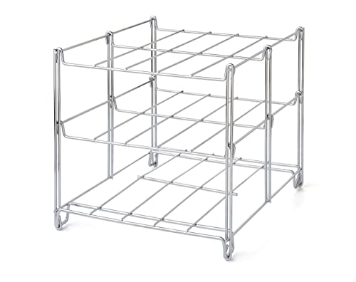 Nifty 3Tier Oven Rack  NonStick Dishwasher Safe Use for Cooking Casseroles Compact Collapsible Kitchen Storage ChromePlated Steel Construction