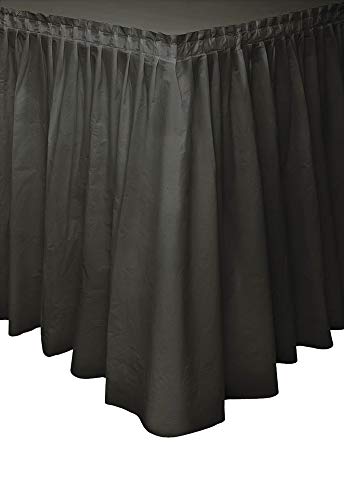 Black Plastic Table Skirt 29 x 14 ft