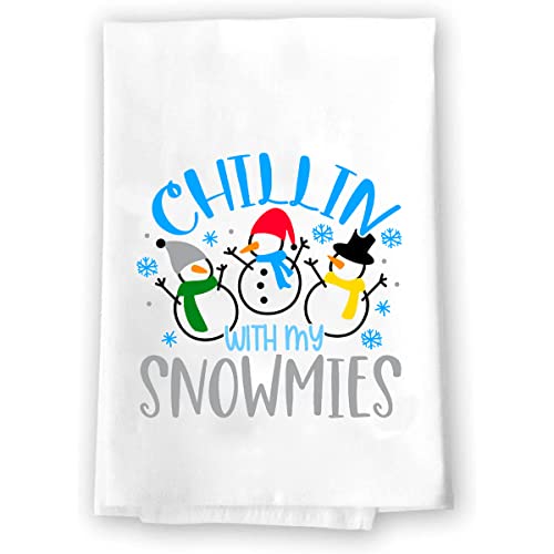 Christmas Decor  Decorative Kitchen and Bath Hand Towels  Baby Its Cold Outside  XMAS Winter Novelty  White Towel Home Holiday Decorations  Gift Present