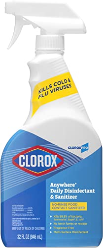 CloroxPro Anywhere Daily Disinfectant and Sanitizing Spray 32 Ounces (01698)