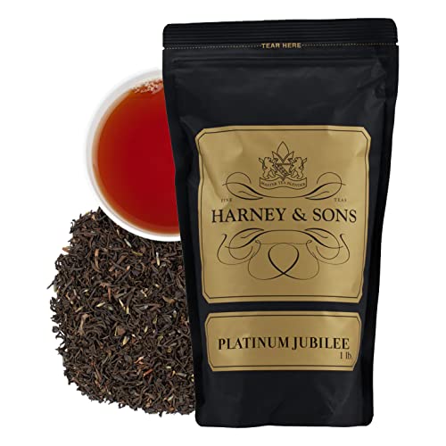Harney  Sons Platinum Jubilee Tea Black Tea with Bergamot Silver Tips and Lavender Loose 16 oz bag