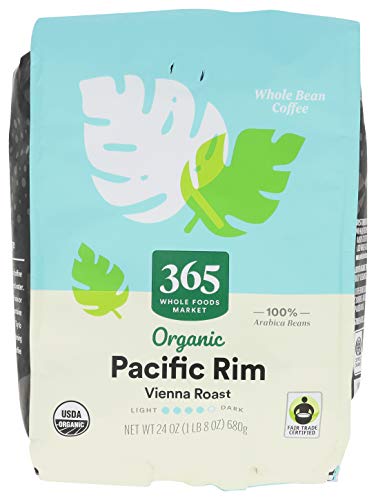 365 by Whole Foods Market Coffee Pacific Rim Vienna Roast Organic Whole Bean 24 Ounce