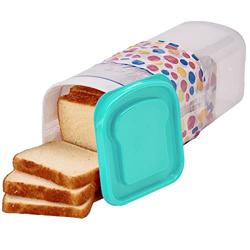 Bread Container Plastic Storage Keeper  Sandwich Size Single Loaf Bread Box