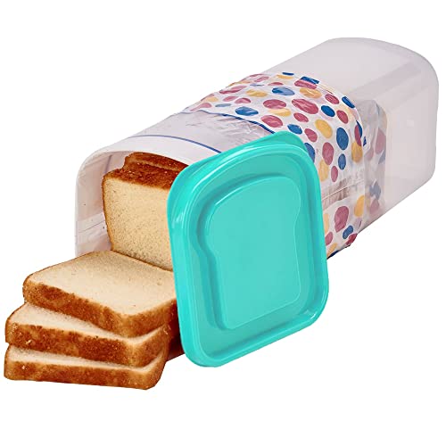 Bread Container Plastic Storage Keeper  Sandwich Size Single Loaf Bread Box
