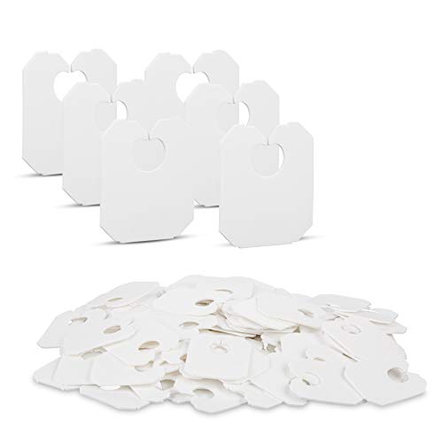 Disposable White Plastic Bread Clips 78 x 1 18 inches Keep Your Food Fresh After Opening by MT Products (100 Pieces)