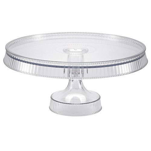 Plastic Cake Stand  105 Clear Pack of 1