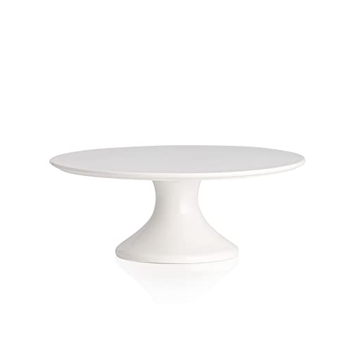 Kanwone 10Inch Porcelain Cake Stand Cake Plate Dessert Stand Cupcake Stand for Parties Home Decorating Stand White